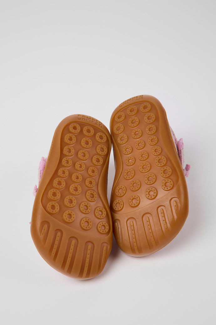 Peu Pink nubuck shoes for children
