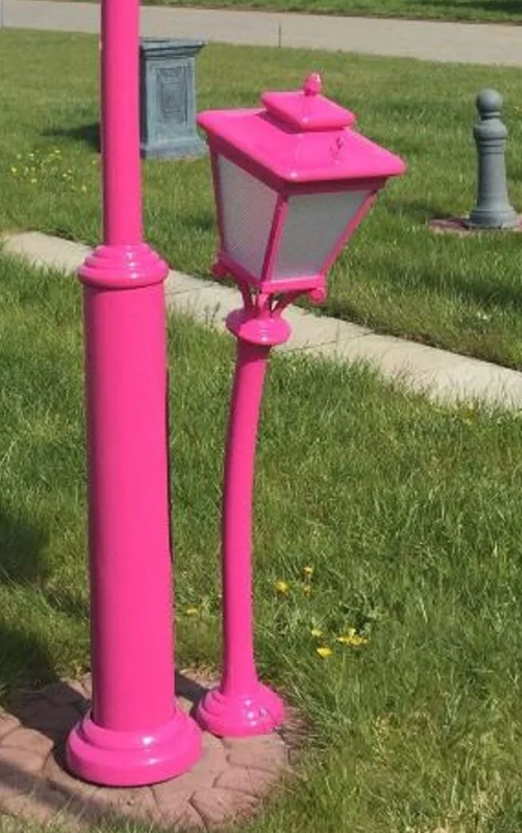 Casa Padrino linterna de jard¨ªn Art Nouveau p¨²rpura A. 130 cm - Iluminaci¨®n exterior nost¨¢lgica