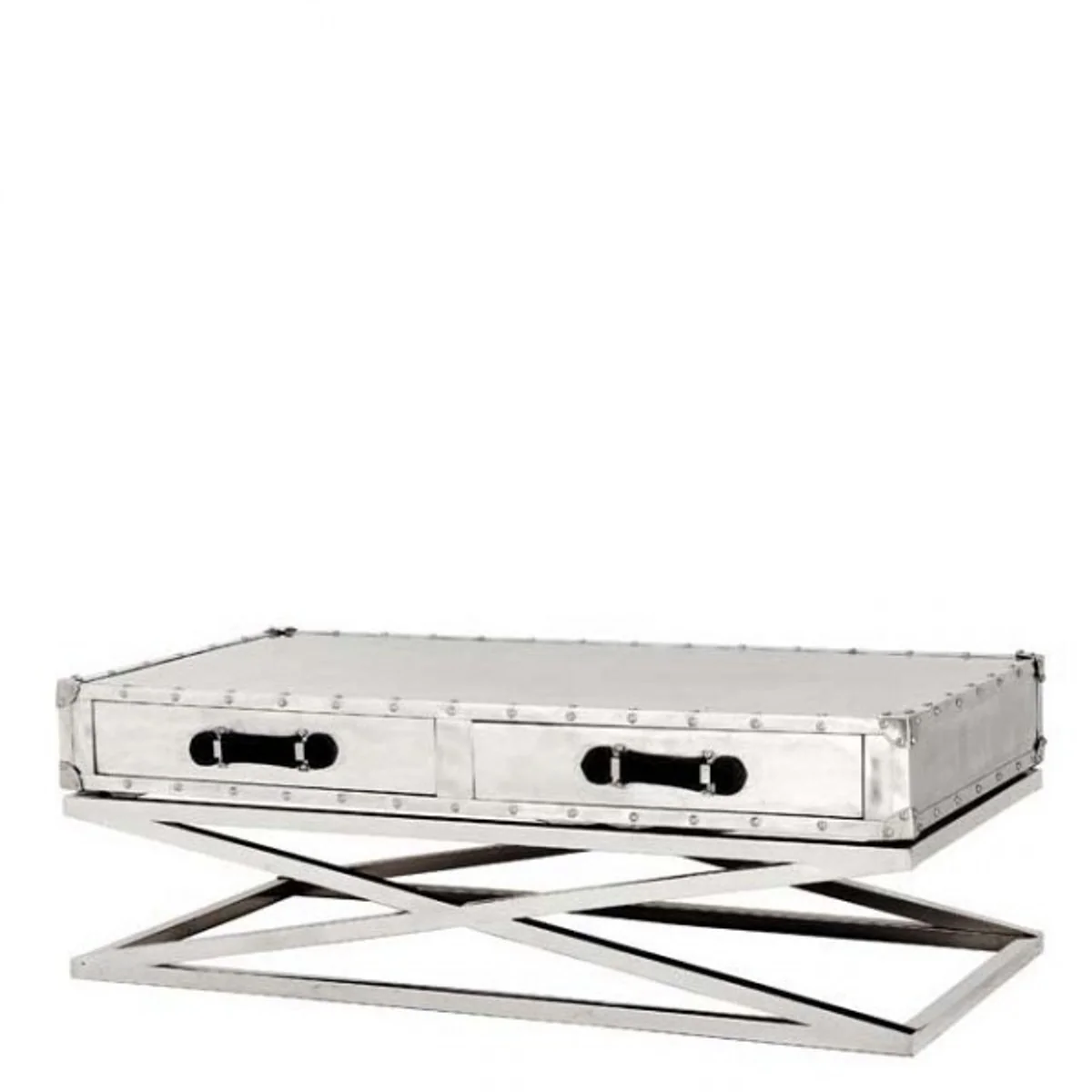 Casa Padrino designer vintage metal coffee table - coffee table, Coffee Table