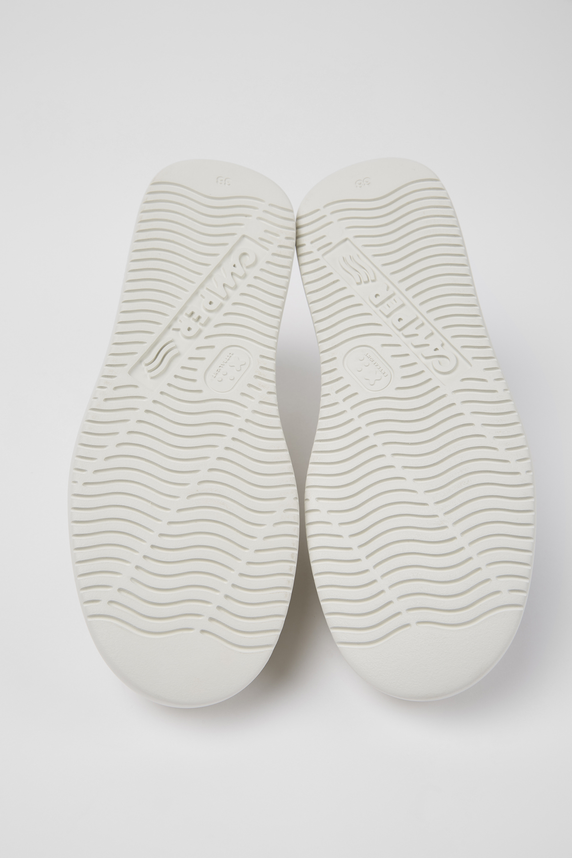 Twins - White non-dyed leather sneakers for women