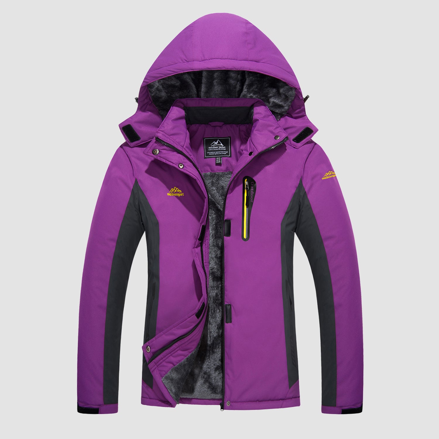 Women's Winter Coats Water Resistant Snow Ski Jacket Fleece Lined with Hood