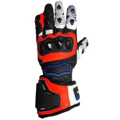 GUANTES VERANO OUT TRACK RACING NEGRO / BLANCO / ROJO