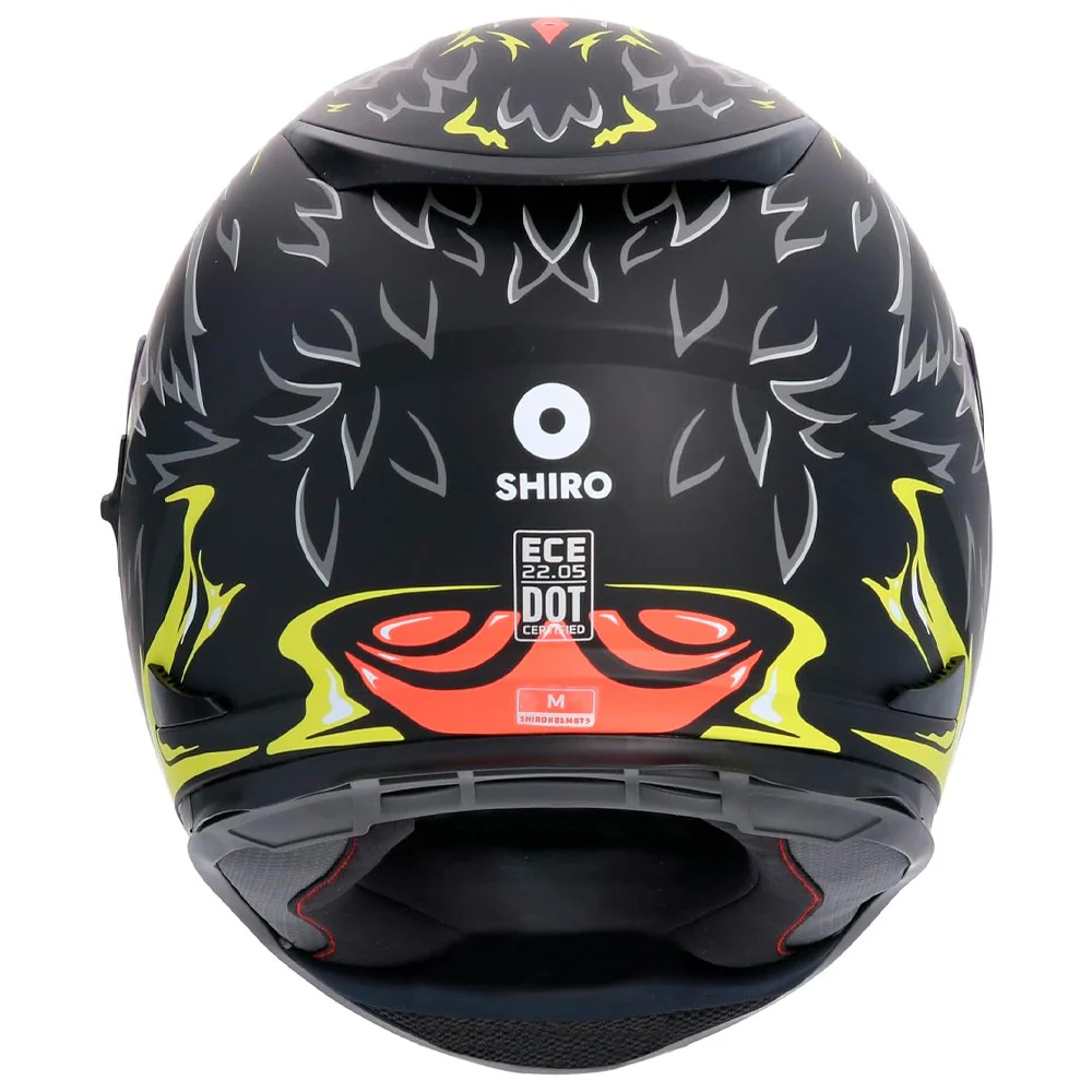 CASCO SHIRO SH-605 RAPAZ NEGRO MATE / FLUOR