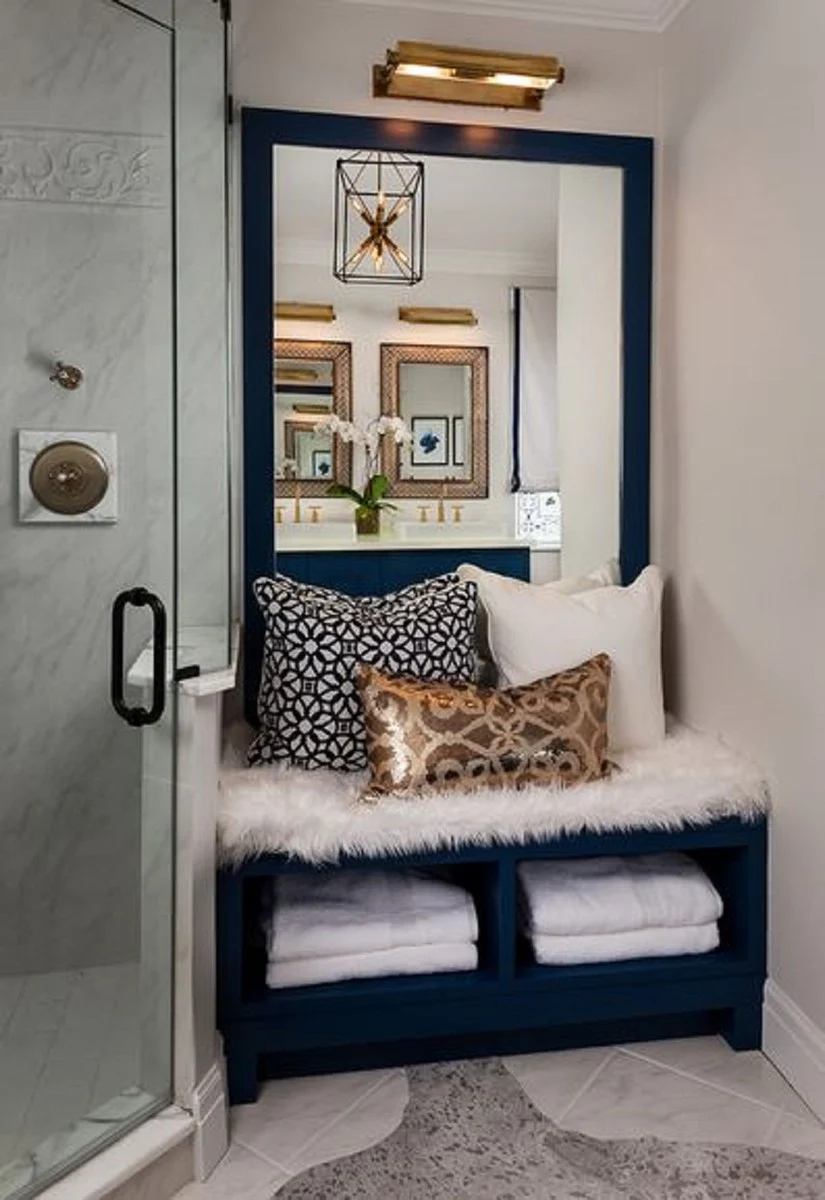 Casa Padrino lámpara de pared de lujo latón antiguo 44,5 x 22,2 x H. 8,9 cm - Lámpara de Hotel y Restaurante - Calidad de Lujo