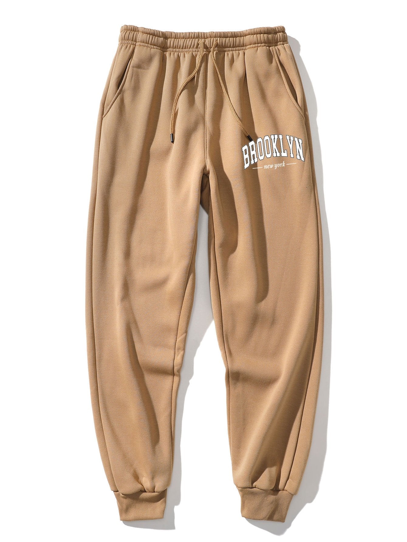 Brooklyn Letter Print Hoodie & Jogger Pants