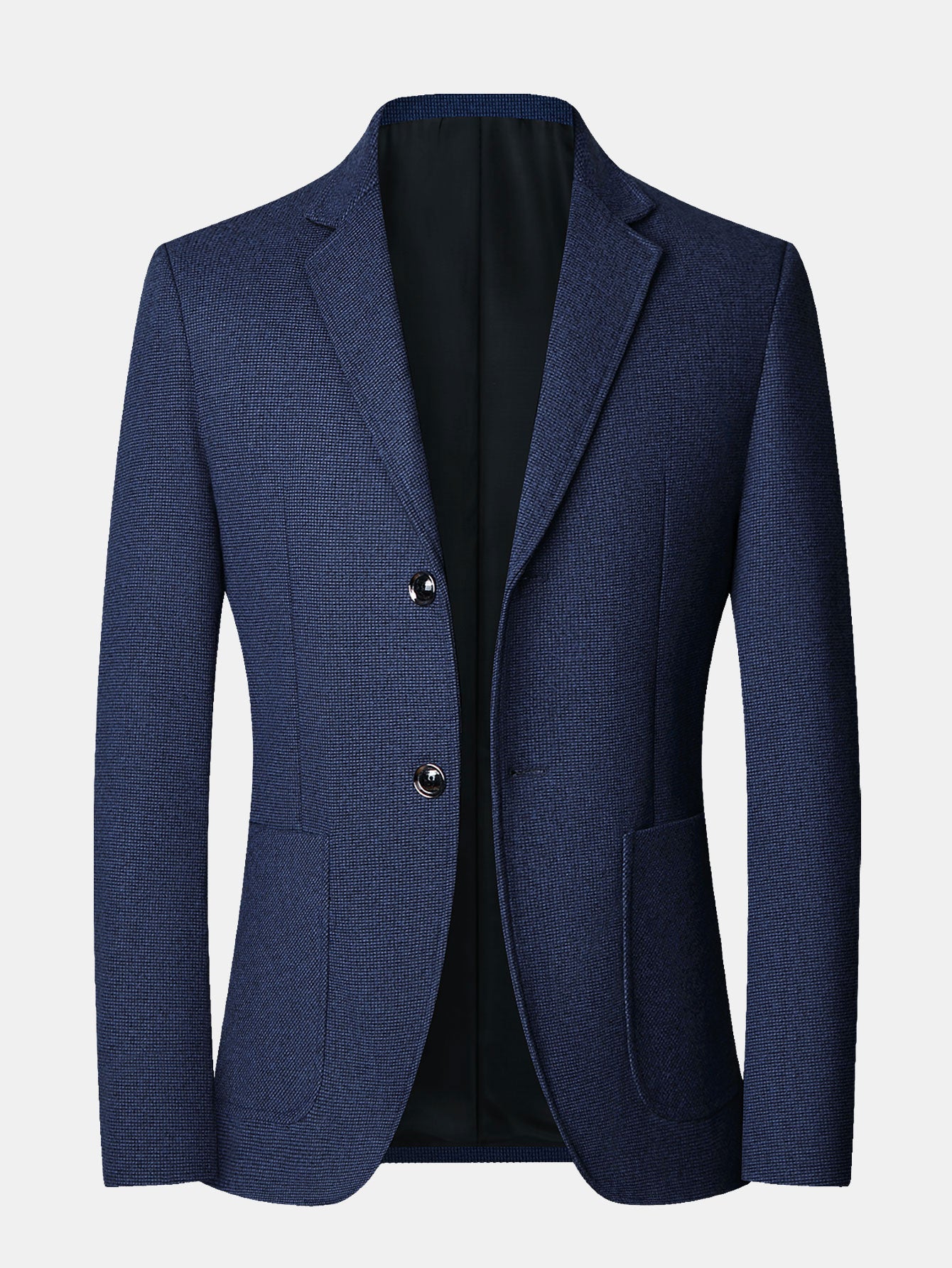 Wool Look Fine Check Blazer