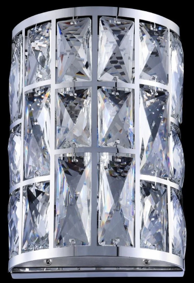 Casa Padrino Lámpara de Pared de Lujo 14,7 x 10 x H. 21,2 cm - Lámpara de Pared Elegante con Cristal