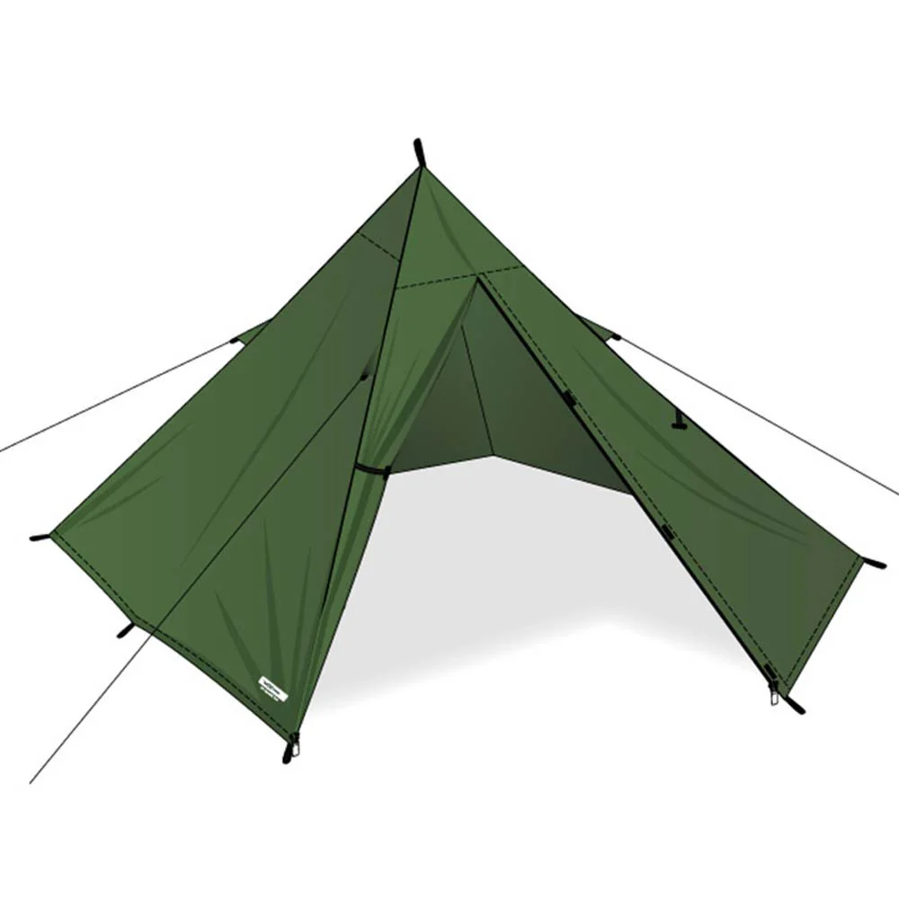 DD Hammocks Superlight Pyramid Tent verde oliva - Tienda de campaña tipi 2 personas