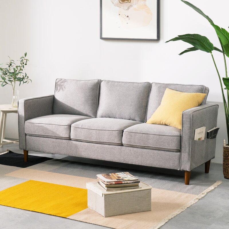 Hana 73�� Square Arm Sofa