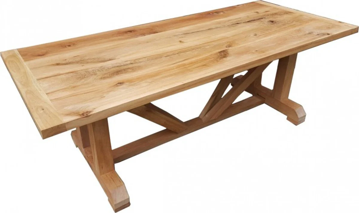 Casa Padrino luxury solid wood dining table oak massive 240 cm Imperial - Heavy duty