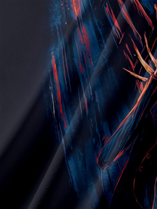 Halloween Chest Pocket Short Sleeve Shirt