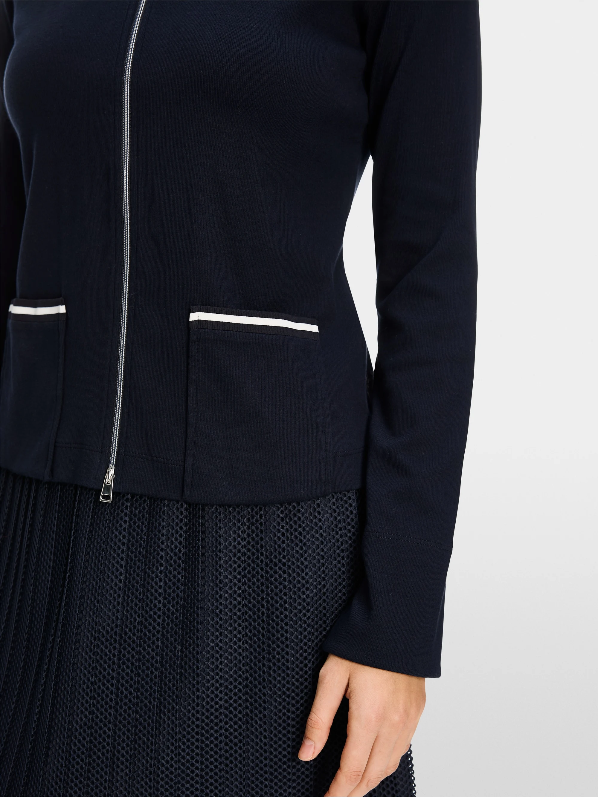 Marc-Cain Light jacket in cotton rib