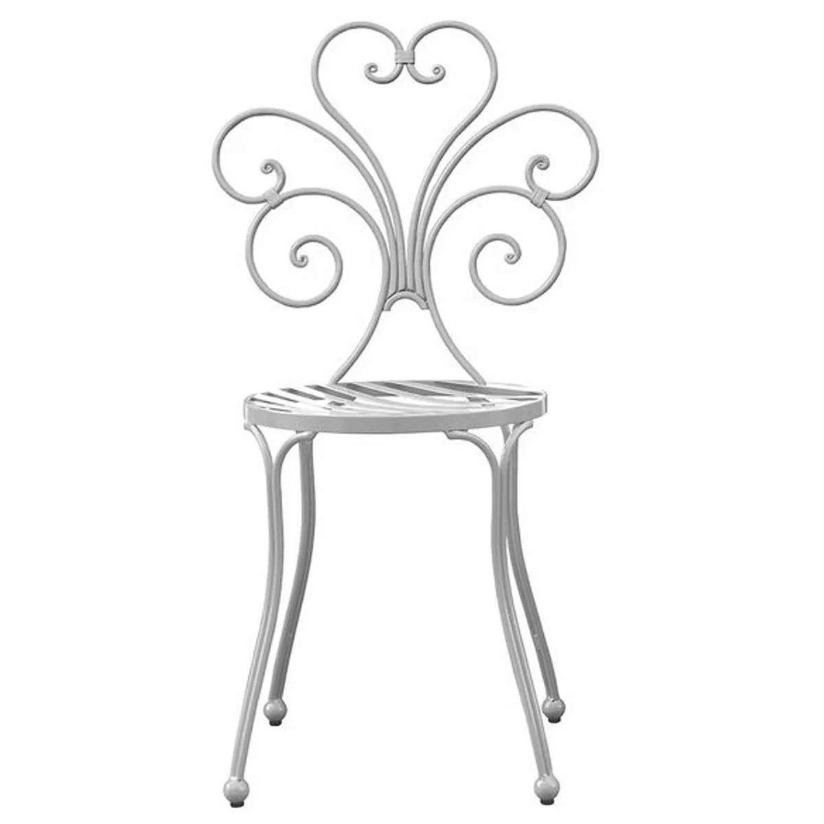 Casa Padrino conjunto de 4 sillas de jard¨ªn Art Nouveau gris A. 89 cm - Muebles de jard¨ªn