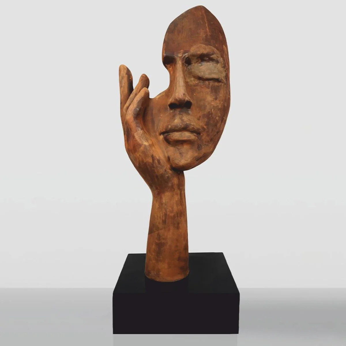 Casa Padrino escultura decorativa XXL ¨®xido / negro A. 190 cm - Figura decorativa grande