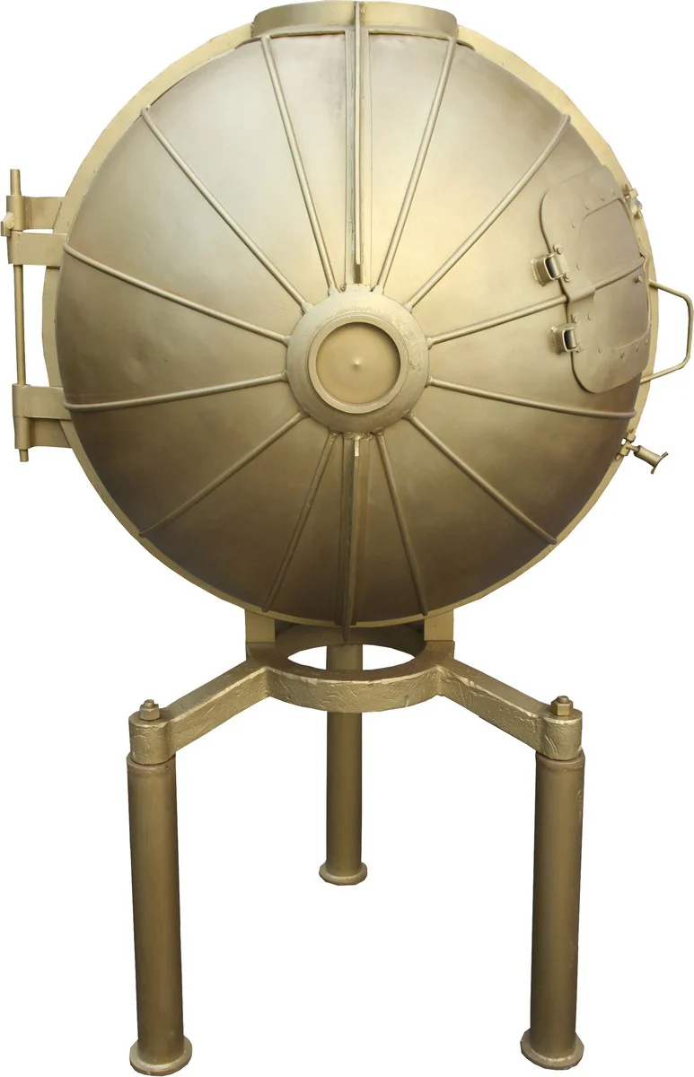 Casa Padrino Luxury drinks bar made of metal gold - wine shelf - bottle shelf