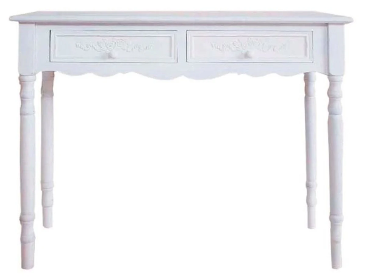 Casa Padrino Country Style Console White 98 x 34 x H. 78 cm - Handmade Country Style Console Table