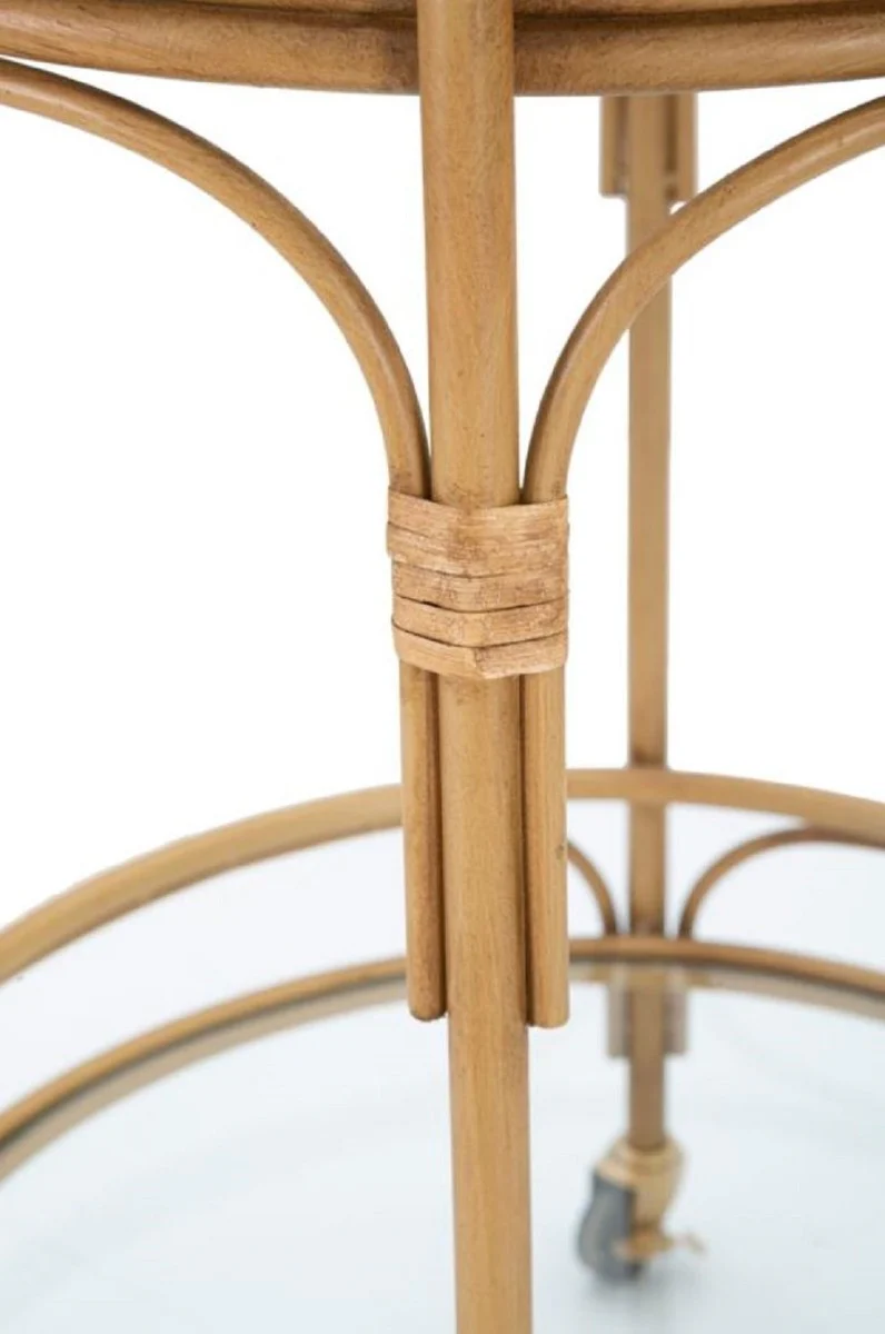 Casa Padrino carrito de servicio de lujo natural - Accesorios de gastronom¨ªa