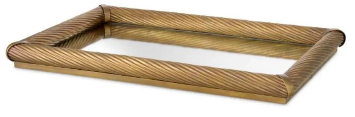 Casa Padrino bandeja de servir de lujo latón vintage 60 cm