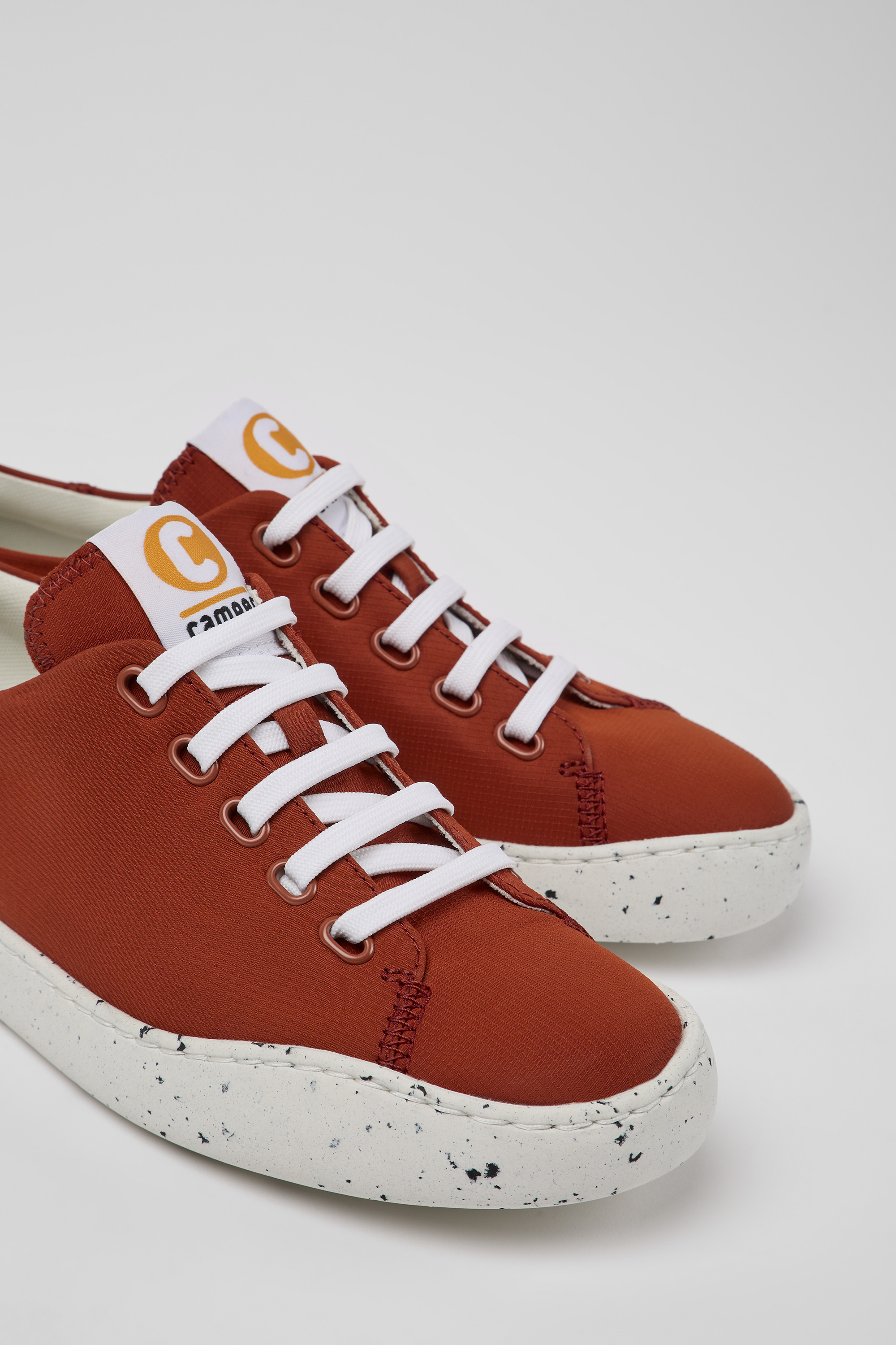 Peu Touring - Red recycled PET sneakers for women