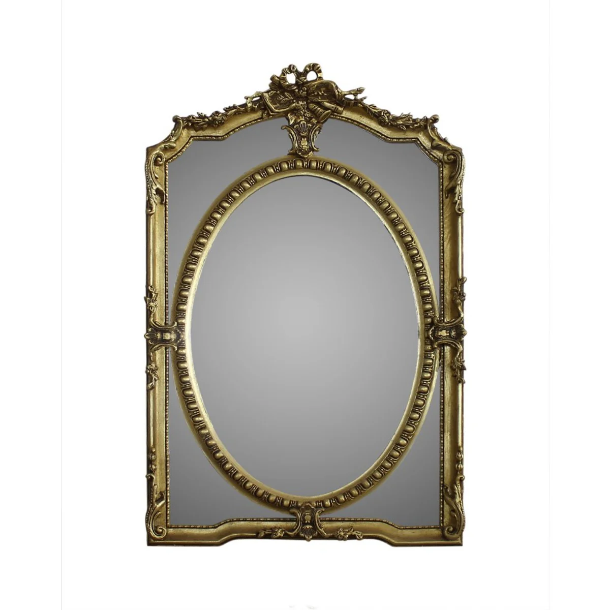 Casa Padrino Luxury Wall Mirror 80 x H. 125 cm - Baroque Mirror
