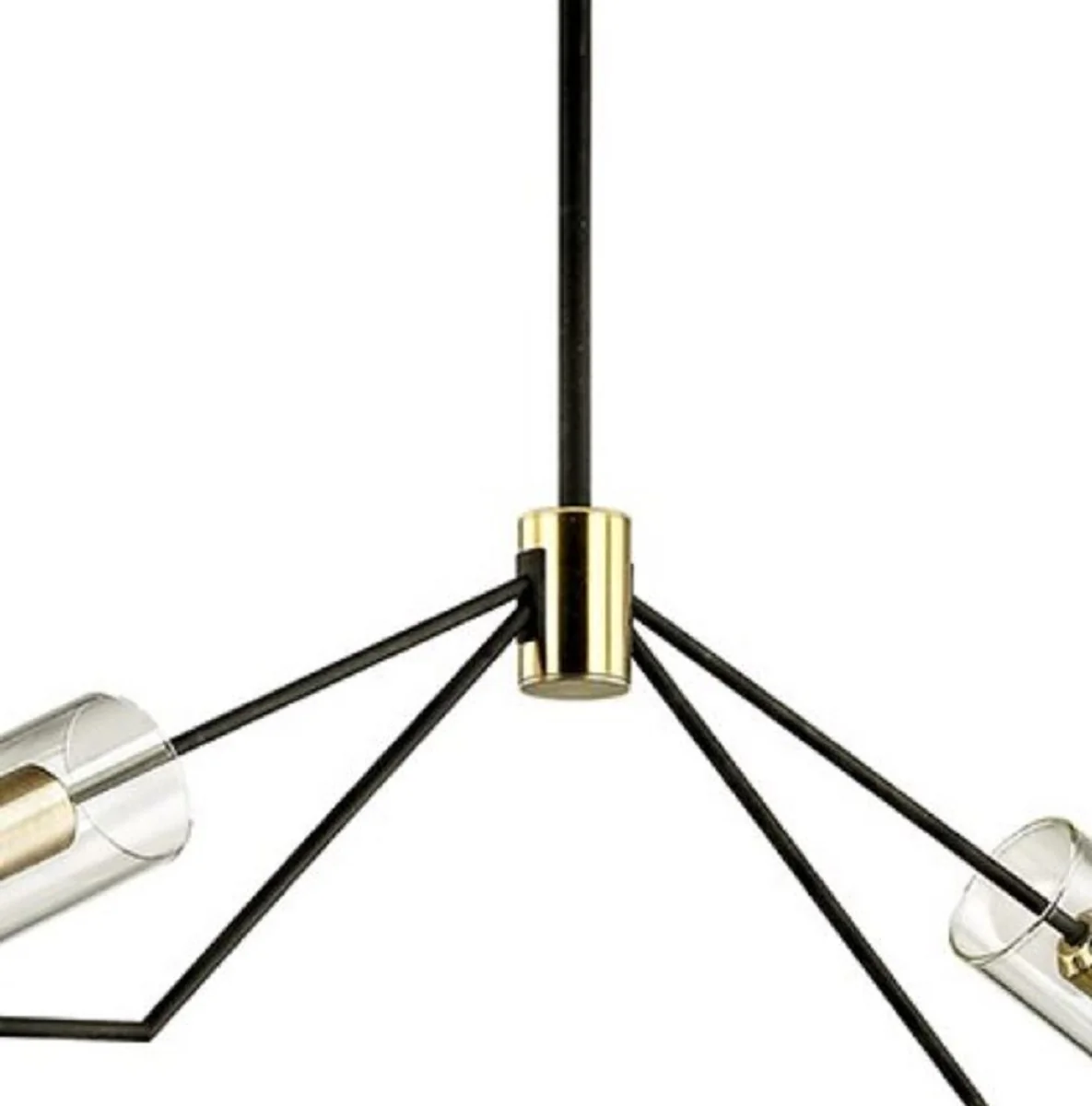 Casa Padrino araña de lujo bronce / latón 127 x 10,2 x H. 37,5 cm - Araña de Salón de Diseño