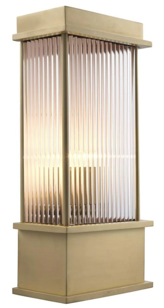 Casa Padrino lámpara de pared latón 20 x 12 x H. 43 cm - Muebles de Hotel y Restaurante de Lujo
