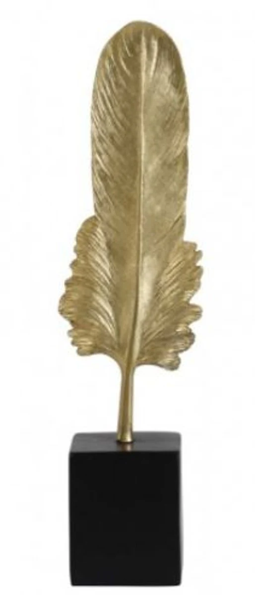 Casa Padrino Designer Hotel Decoration 7 x 5.5 x H. 27 cm - Metal Feather
