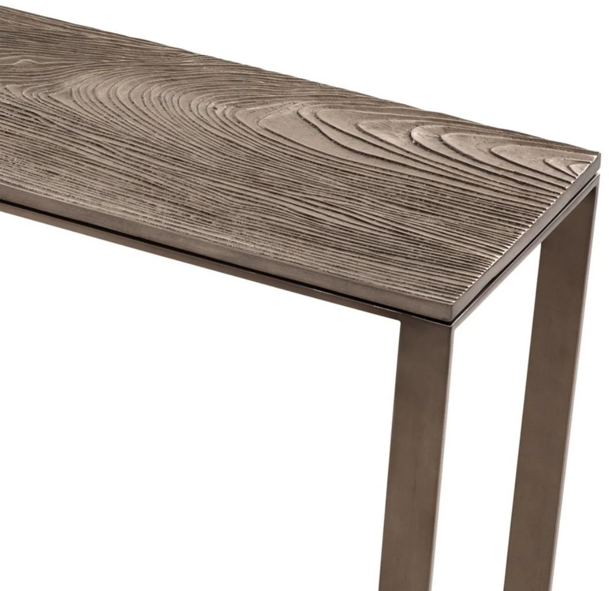 Casa Padrino consola / mesa de consola de lujo rosa-bronce 140 x 35 x H. 78,5 cm - Calidad de Lujo