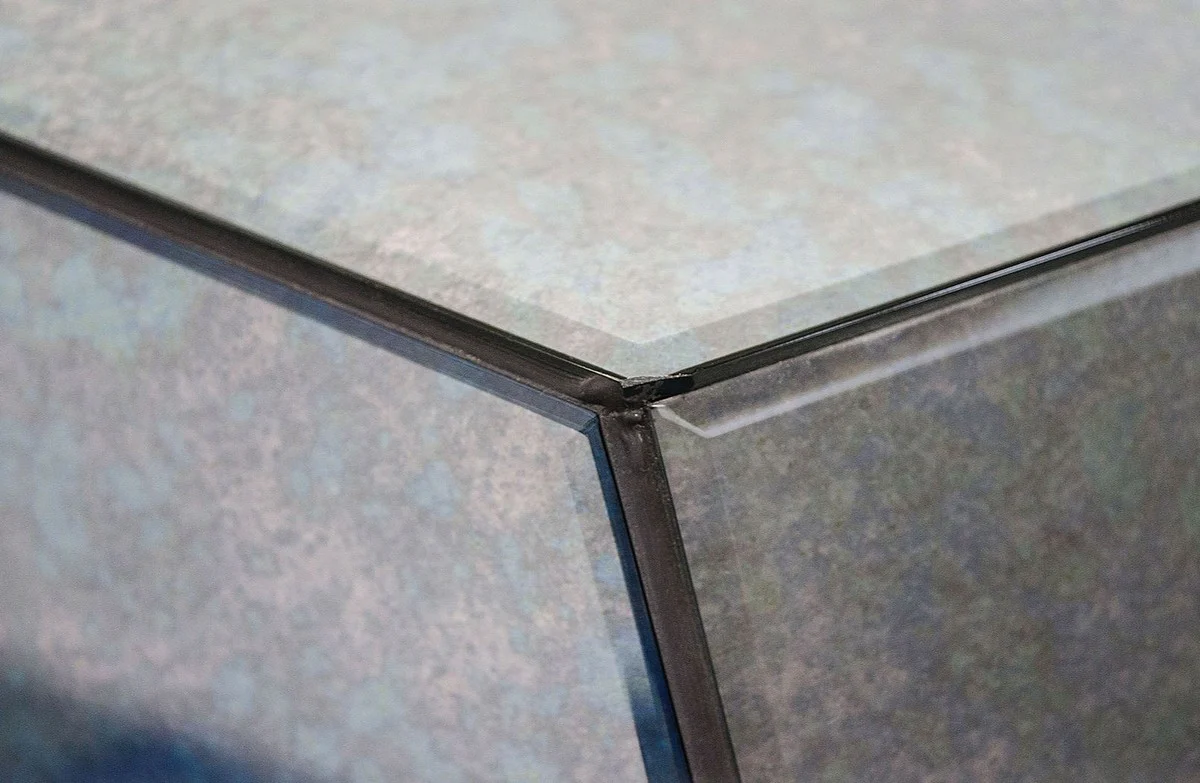 Casa Padrino consola de dise?o con espejo antiguo de vidrio 125 x 54 x H. 100 cm - colecci¨®n de dise?o