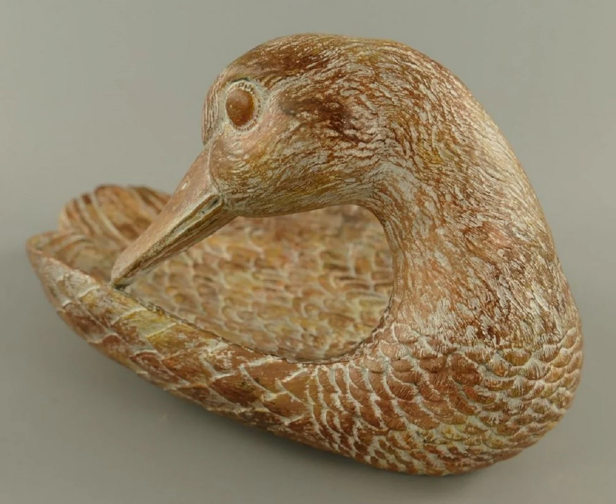 Casa Padrino cuenco decorativo de madera marr¨®n cisne 38 cm - Decoraci¨®n de mesa y cocina