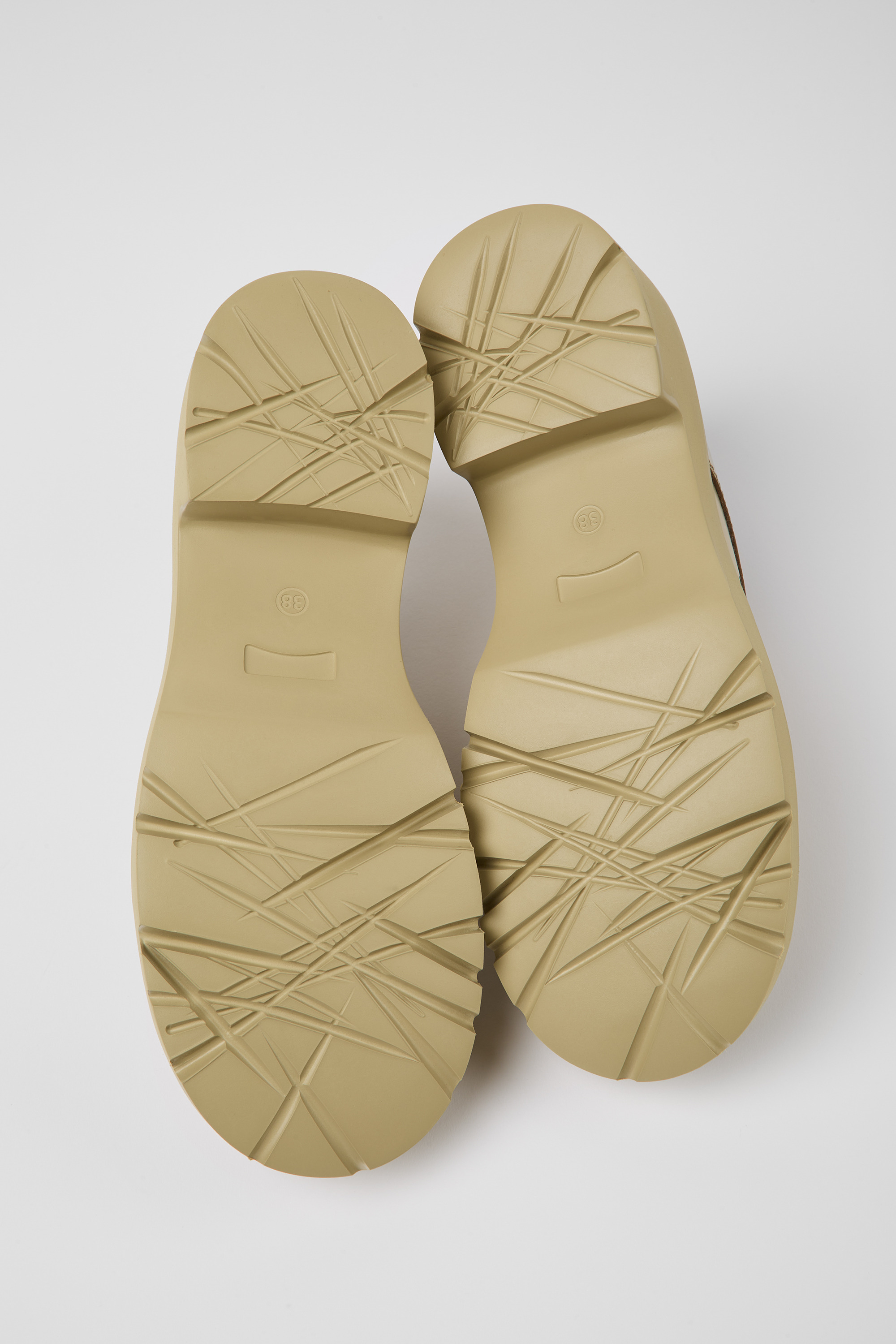 Milah - Beige leather shoes for women