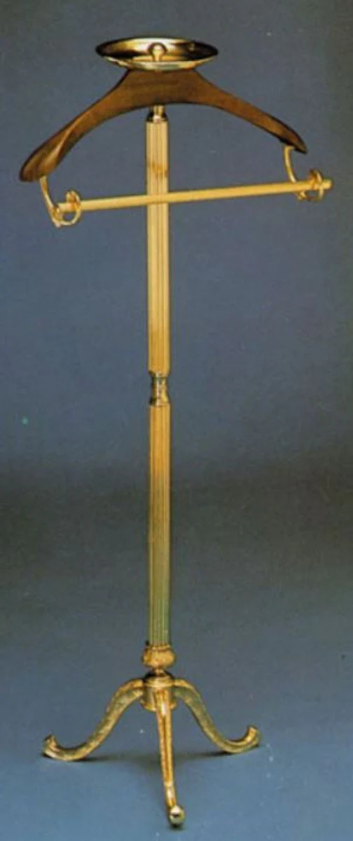 Casa Padrino perchero barroco de lujo latón 40 x 40 x A. 127 cm - Perchero de latón noble - Perchero de Hotel Barroco