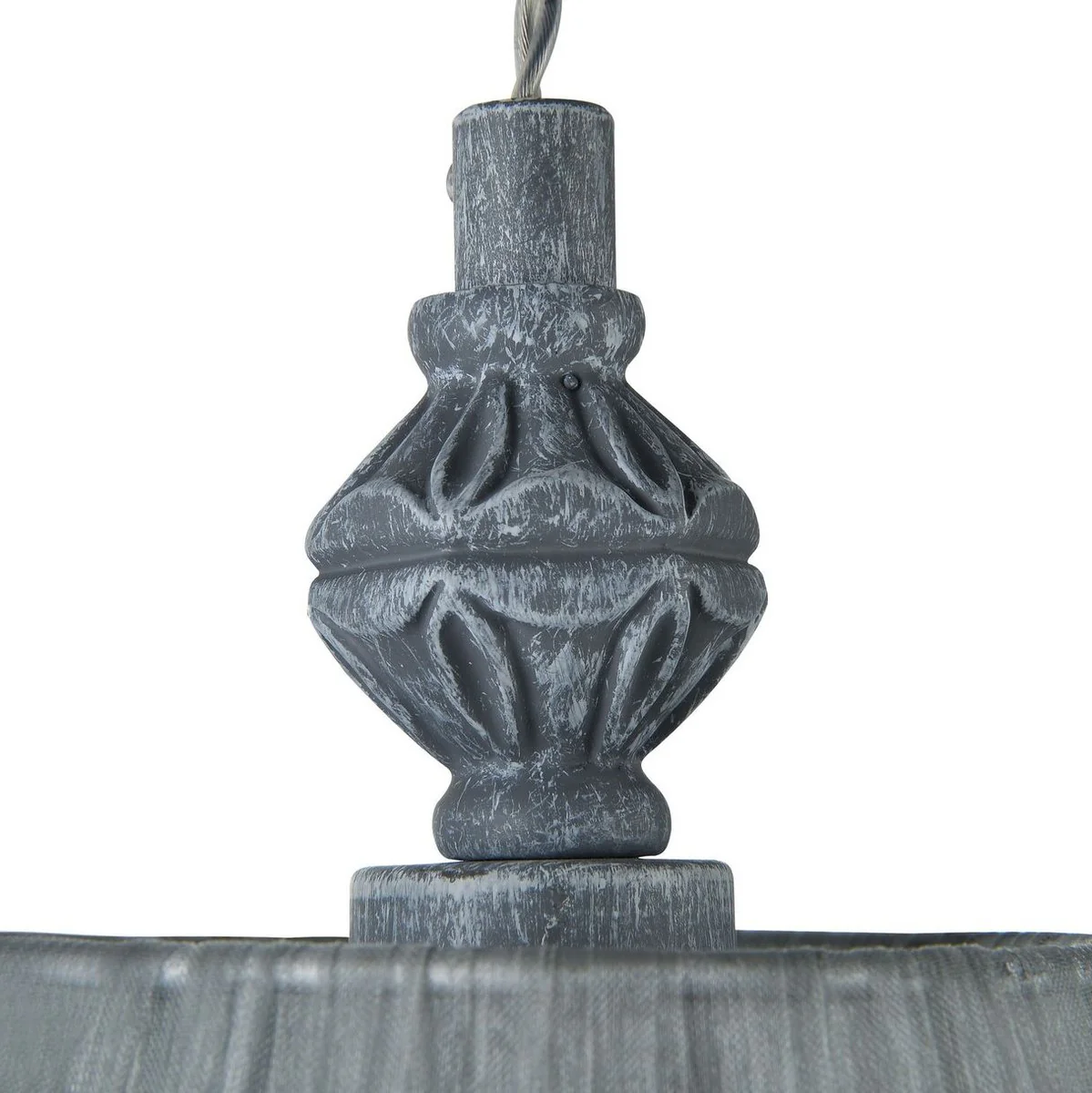 Casa Padrino Baroque Style Pendant Lamp Antique Gray Ø 18 x H. 22 cm - Baroque Pendant Light