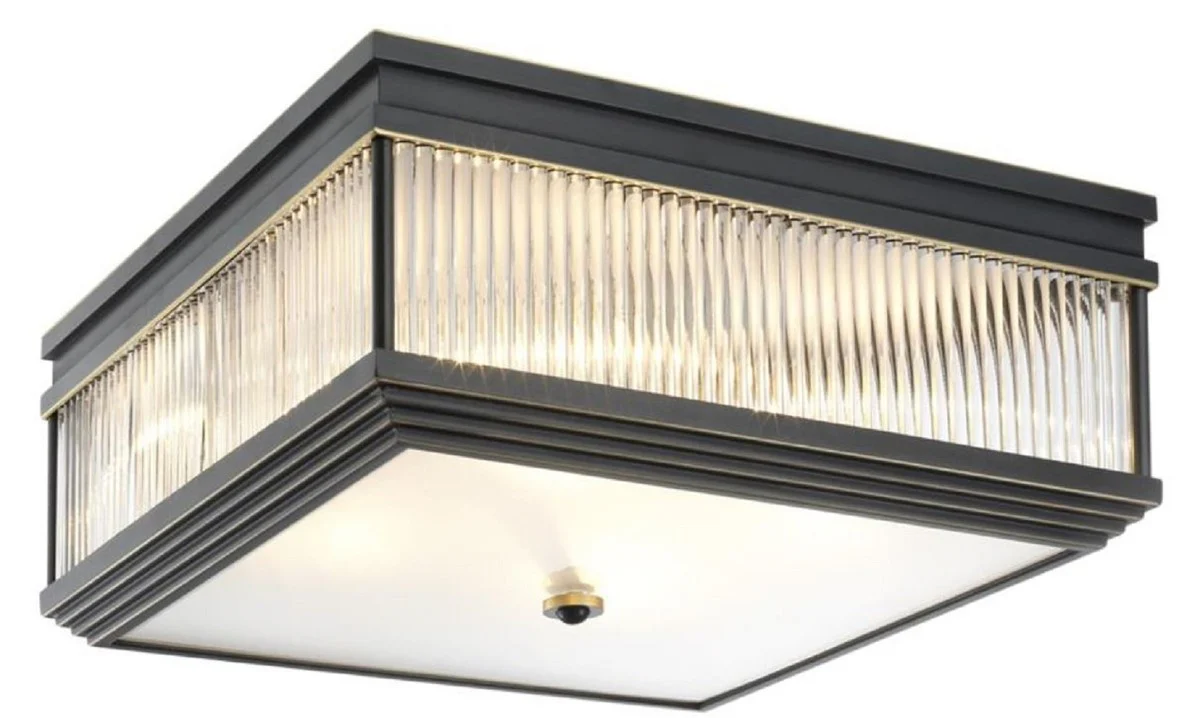 Casa Padrino lámpara de techo de lujo bronce 40,5 x 40,5 x H. 18,5 cm - Calidad de Lujo