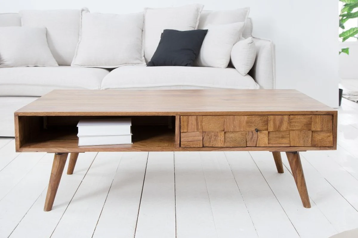 Casa Padrino mesa de centro de madera maciza de diseño W.117 x H.40 x D 60 mesa de salón