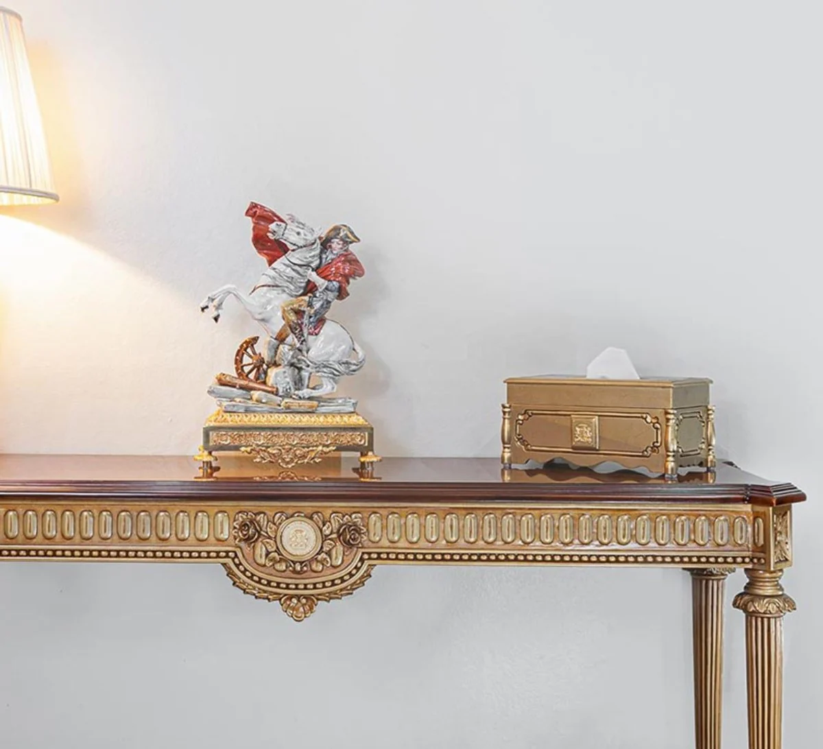 Casa Padrino caja de pa?uelos barroco de lujo oro - Hecho en Italia