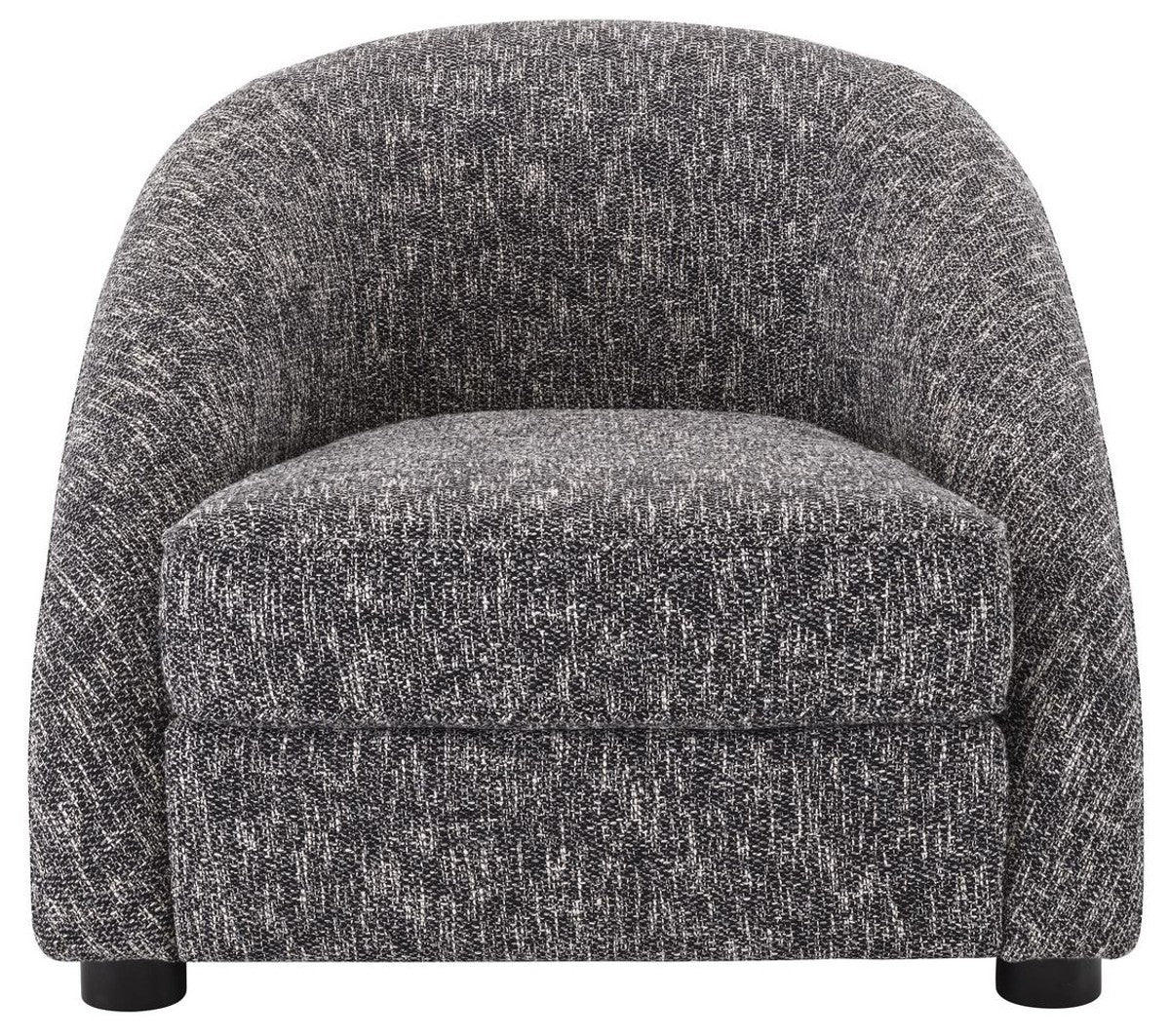 Casa Padrino sill¨®n de lujo negro / negro 88 x 80 x A. 65 cm - Sill¨®n de Sal¨®n - Muebles de Sal¨®n de Lujo