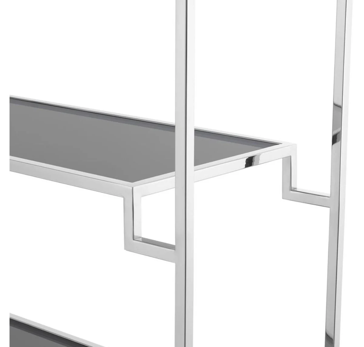 Casa Padrino estantería de la sala de estar plata 90 x 32 x H. 230 cm - Muebles de Lujo