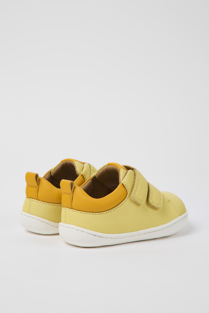 Peu Yellow leather shoes for kids