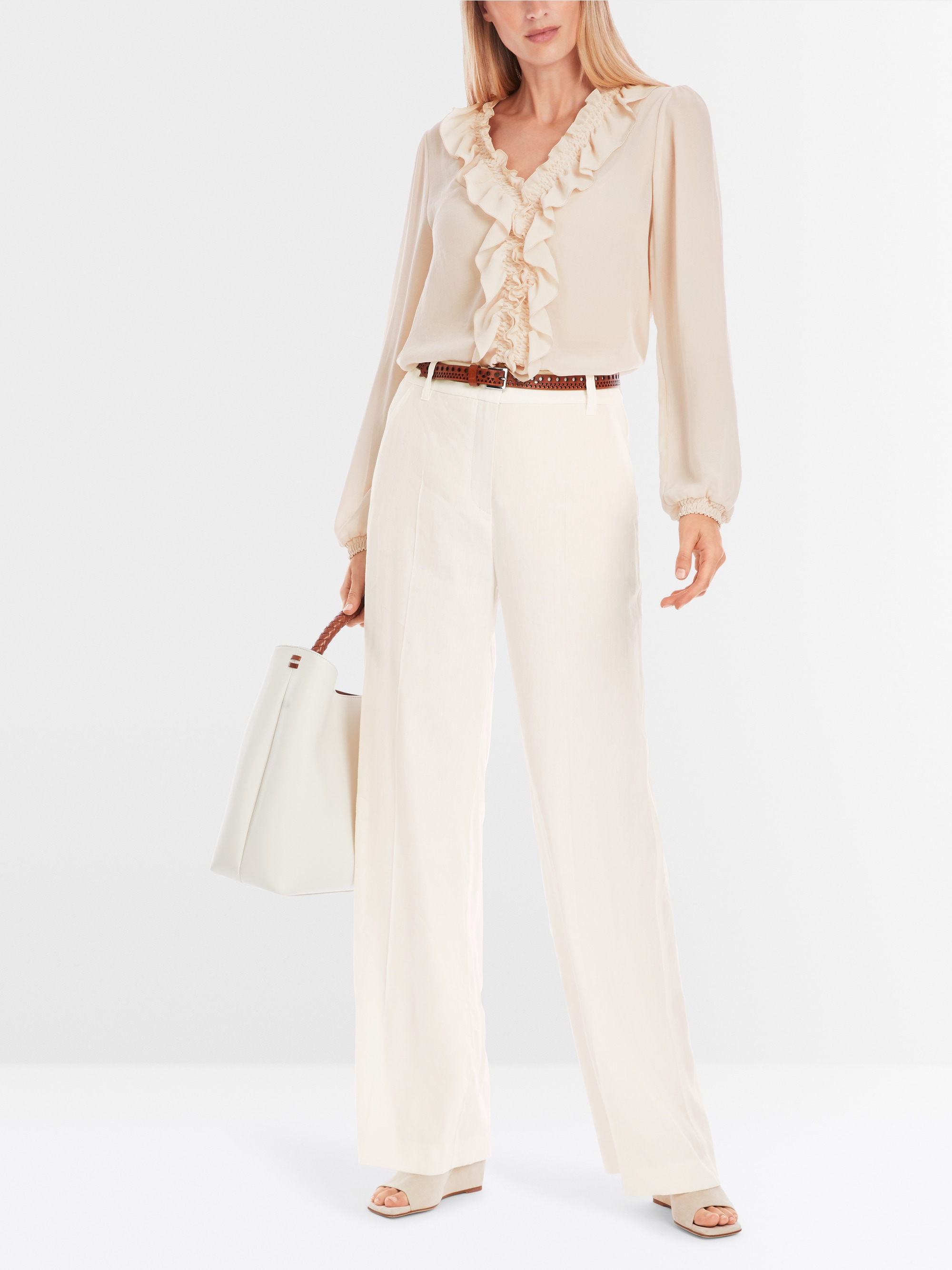 Marc-Cain Rethink Together ruched blouse