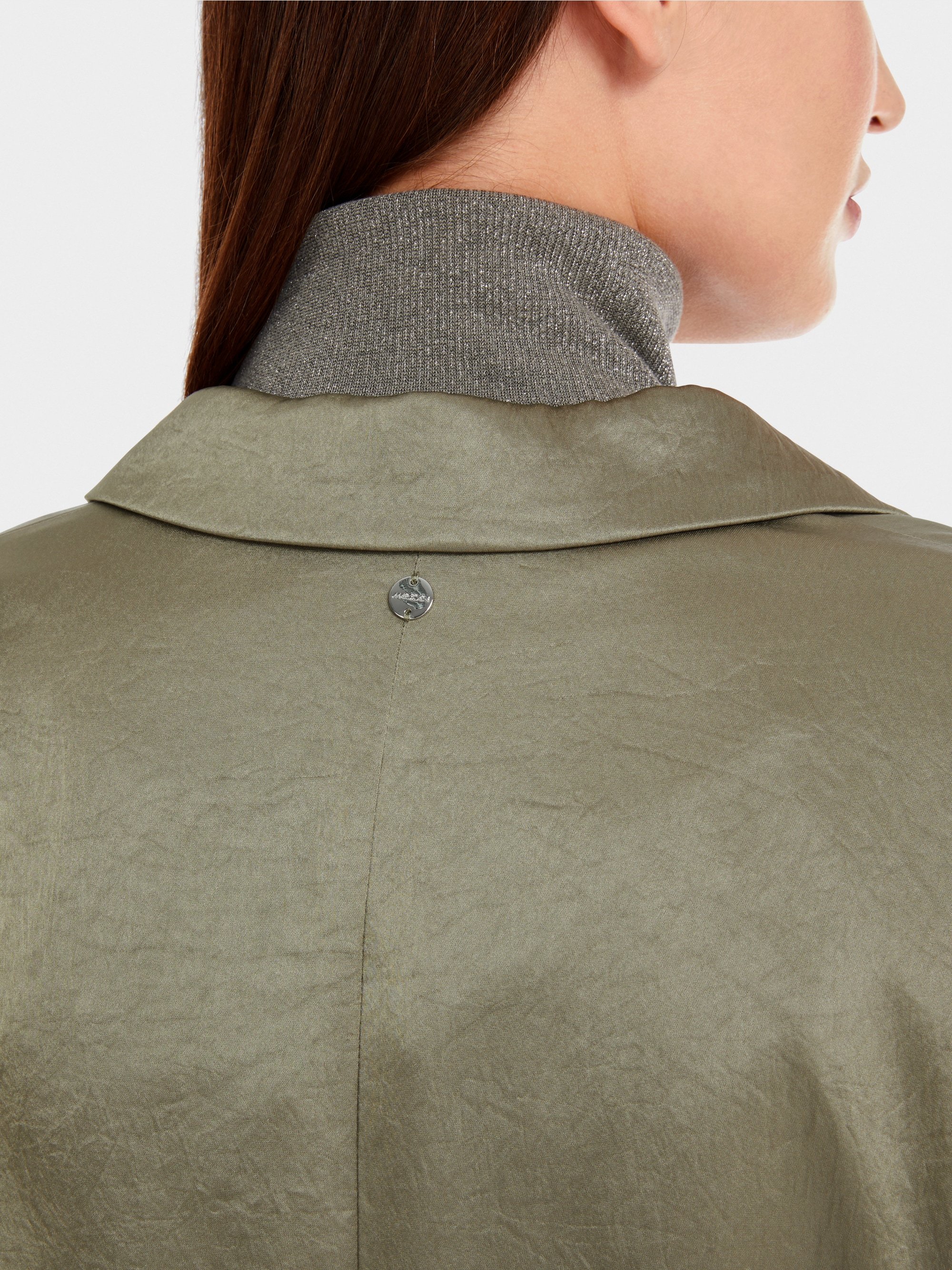 Marc-Cain Hammered satin blazer