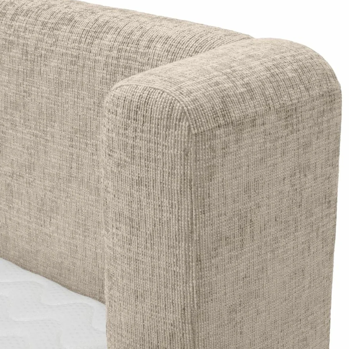 Casa Padrino cama doble de lujo beige / negro - Muebles para hoteles y dormitorios