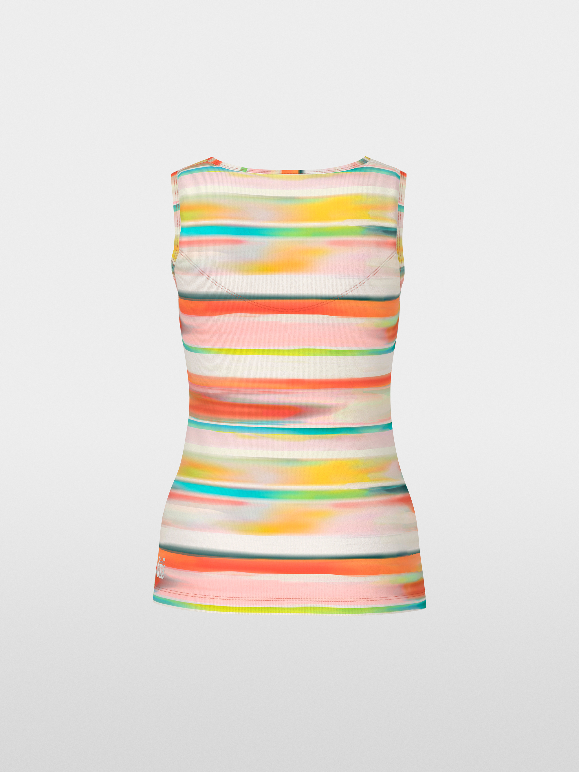 Marc-Cain Top with tie-dye stripes