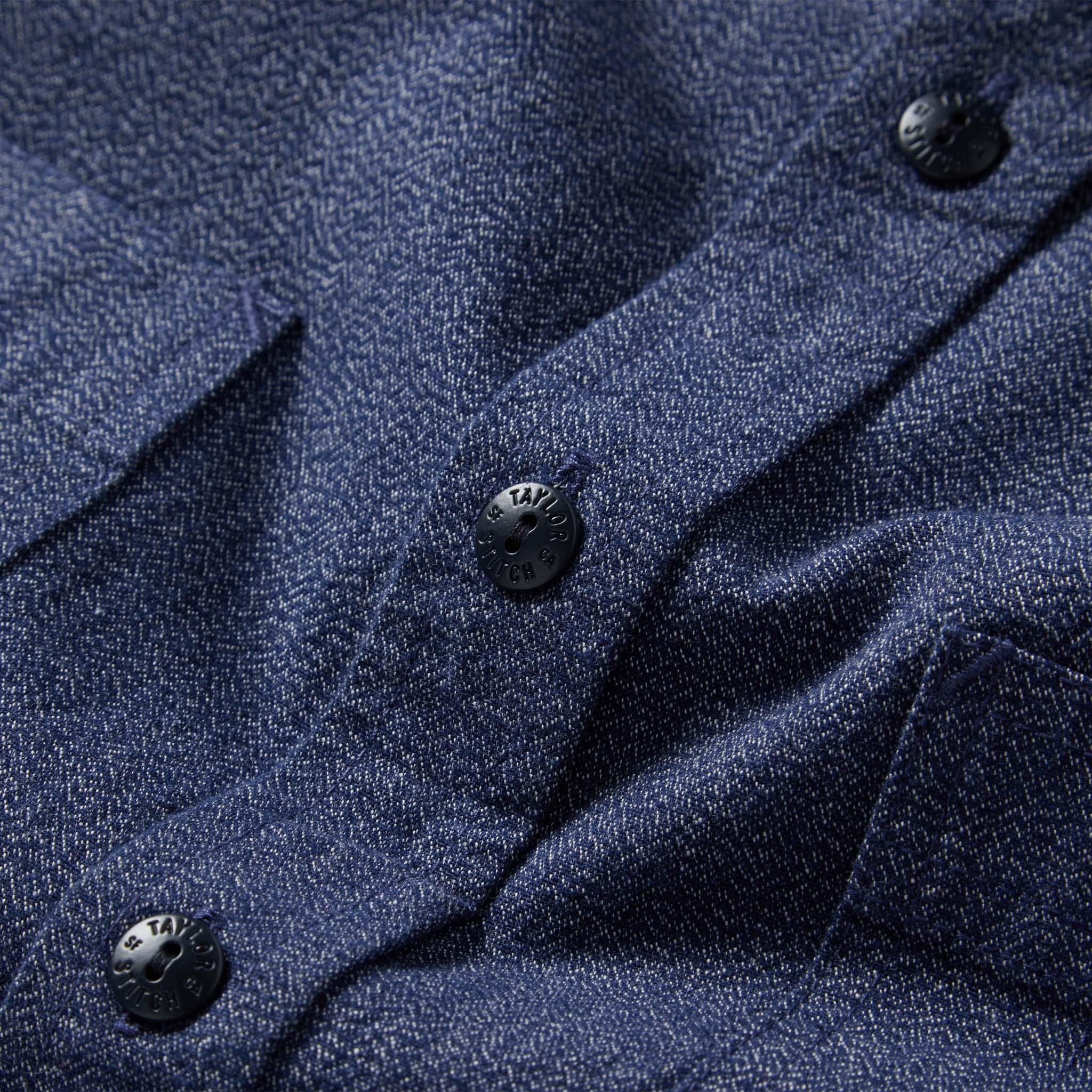 The Utility Shirt in Navy Jaspe