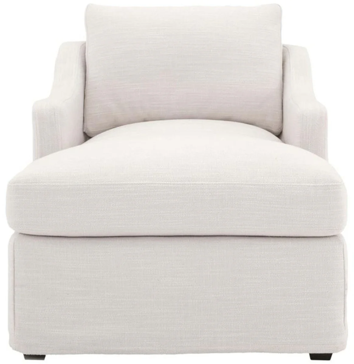 Casa Padrino sillón mentira de lujo blanco 85 x 150 x H. 75 cm - Sillón de Salón