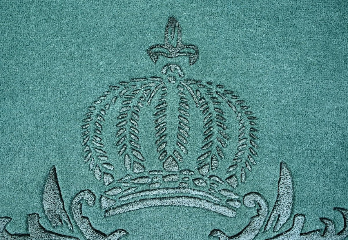 Pomp??s de Casa Padrino alfombra barroco de lujo corona de Harald Gl??ckler verde - Varios Tama?os