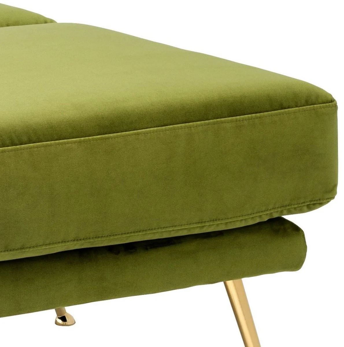Casa Padrino banco de lujo verde / lat¨®n 125 x 58 x H. 45 cm - Muebles de Lujo