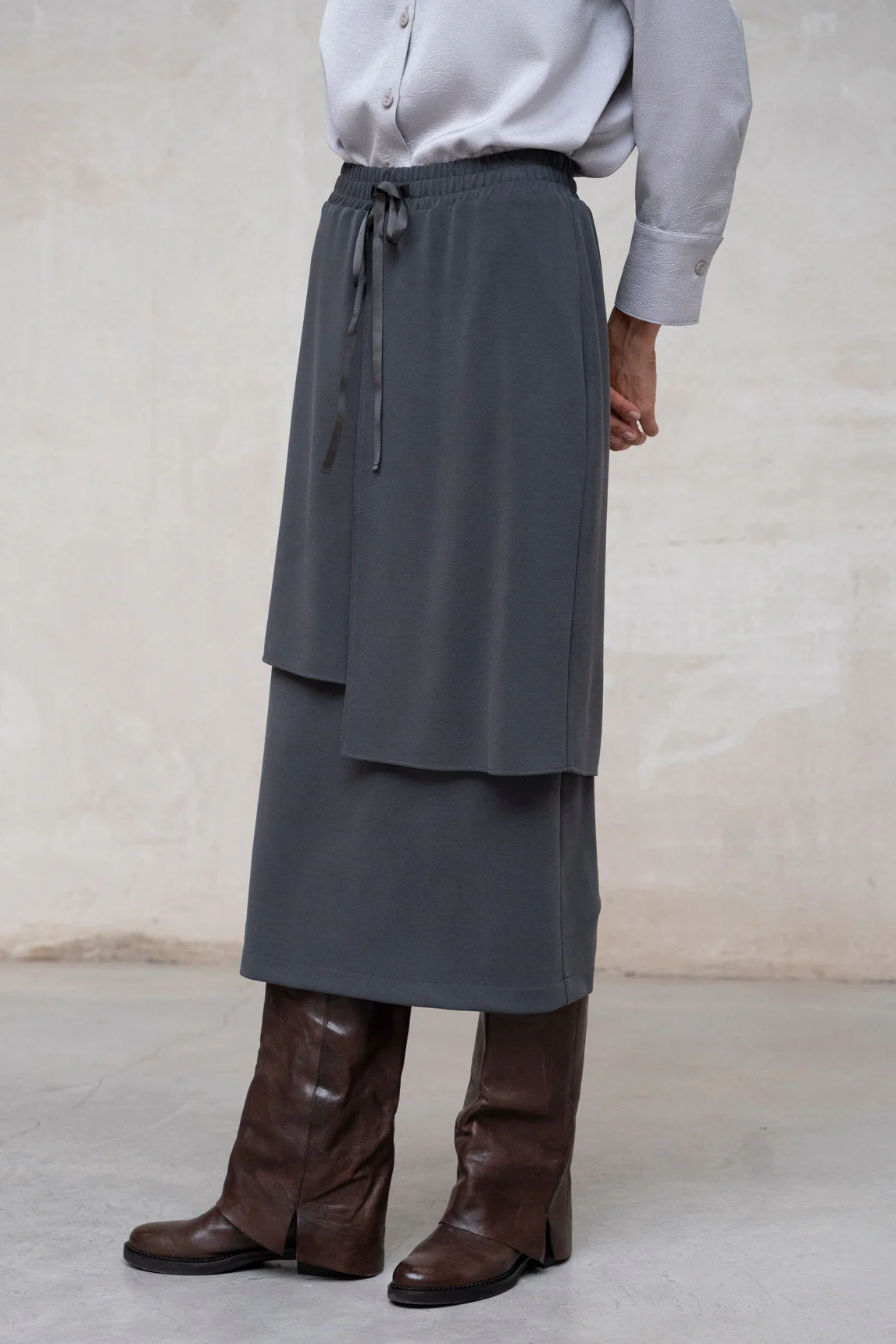 Rivera-spain Falda Chiavari gris marengo