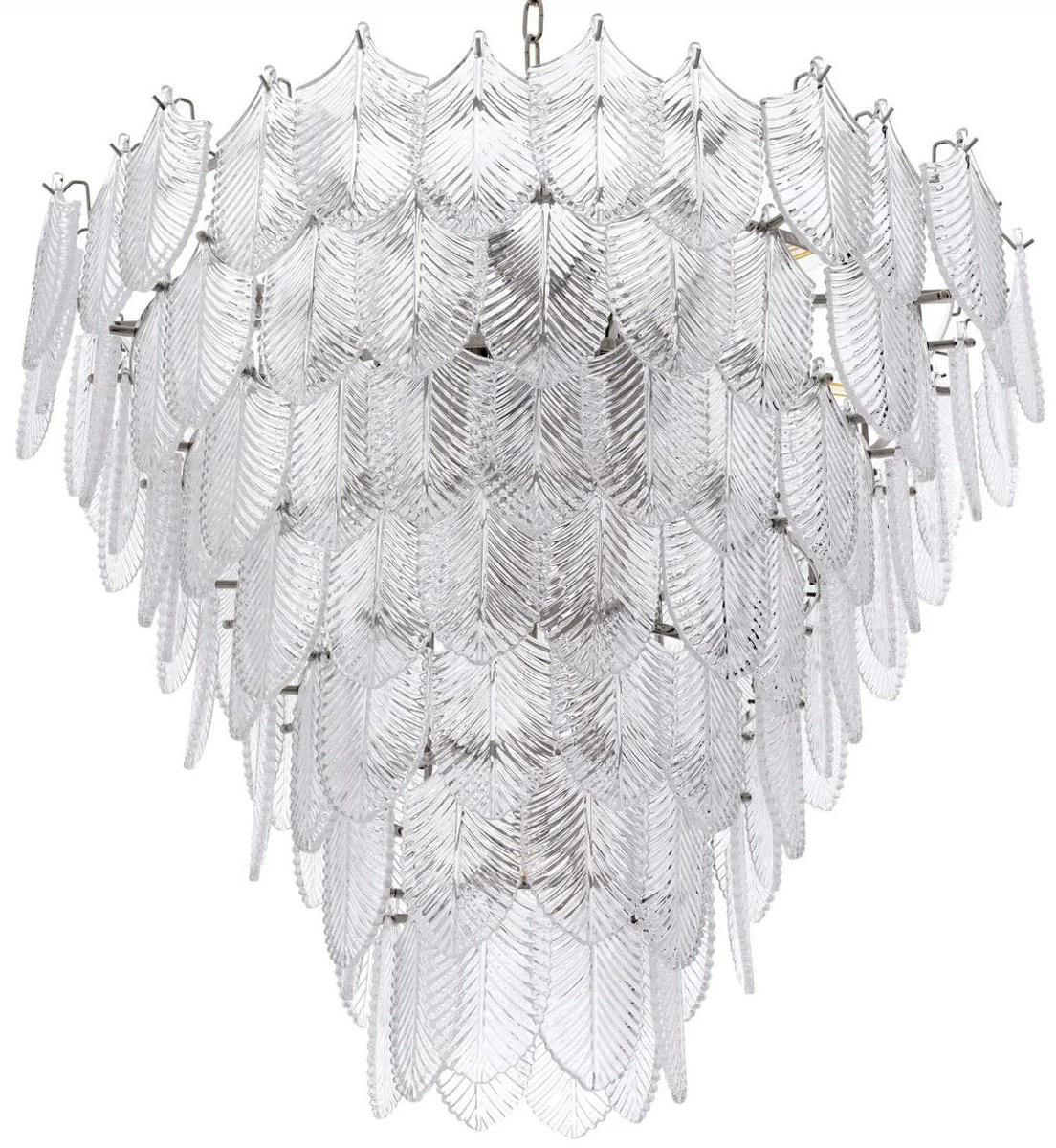 Casa Padrino lámpara de araña de lujo plata Ø 82 x A. 69 cm - Lámpara de araña de hotel y restaurante noble - Calidad de Lujo