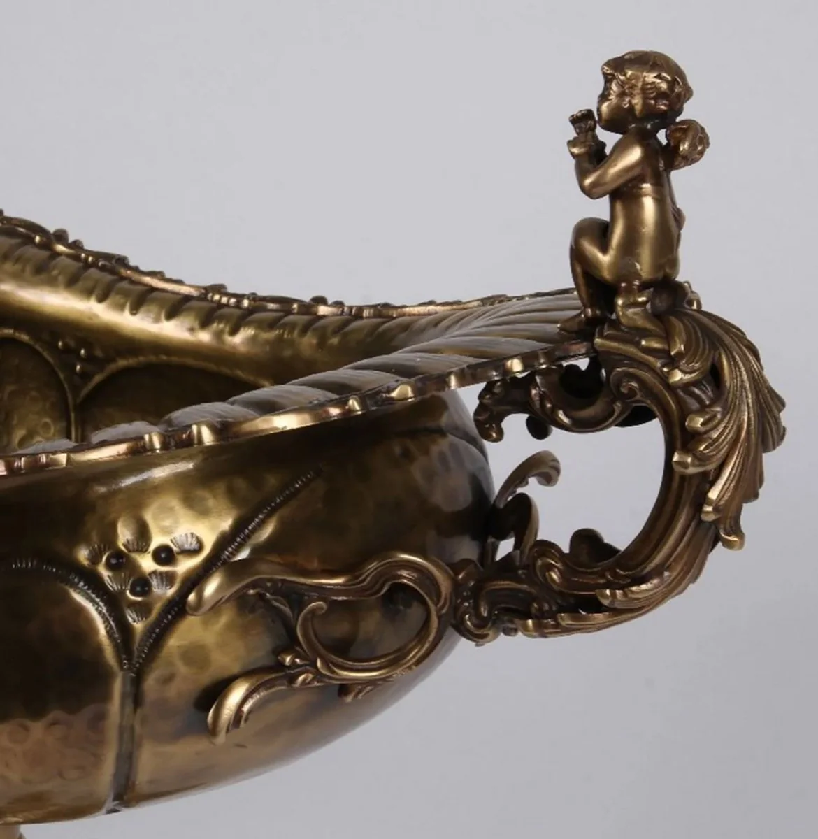 Casa Padrino cuenco decorativo barroco de lat¨®n oro 75 x 41 x A. 52 cm - Accesorios decorativos barrocos